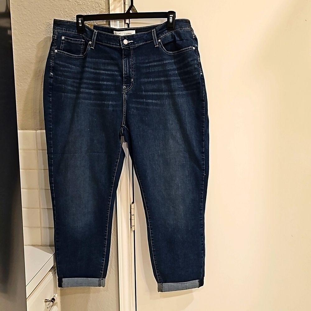 New Signature Levi Strauss Mid Rise Slim Boyfriend 24/W37 Simply Stretch - Picture 5 of 11